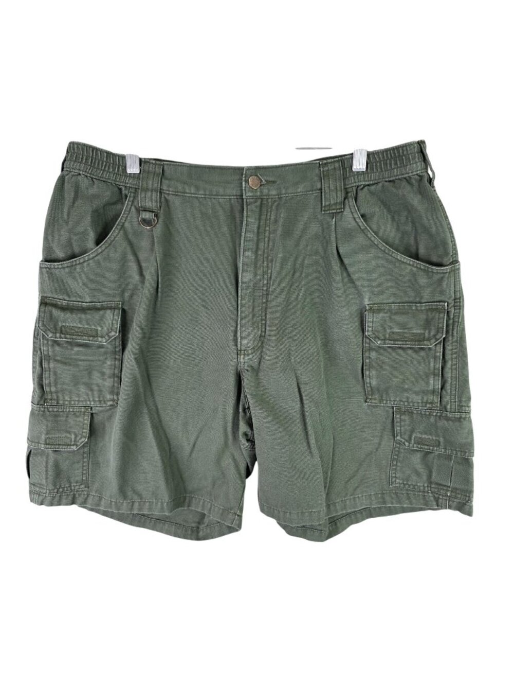 Mens Elite Series Tactical OD Green Cargo Shorts 100% Cotton 9.5" Inseam Size 40